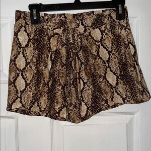 Eye Candy High Waist Snake Print Shorts